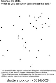 Connect the dots game picture puzzle. What do you see when you connect the dots?