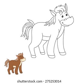 Connect the dots (horse)