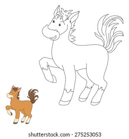 Connect the dots (horse)