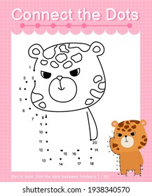 Conectar los puntos Jaguar - juegos punto a punto para niños contando número 1-20
