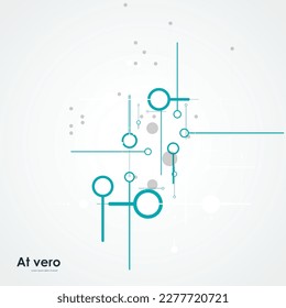 Connect dots and lines. Abstract vector background. Technology concept design. Communication and social network concept. Futuristic technology