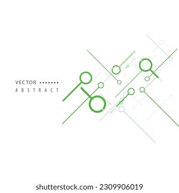 Connect dots and lines. Abstract vector background. Technology concept design. Communication and social network concept. Futuristic technology