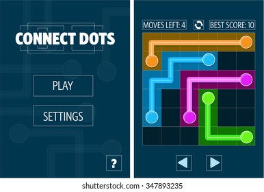 Connect Dots Mobile Game Original Concept