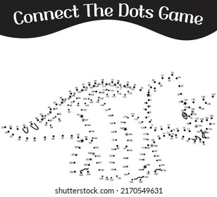 connect the dots Numbers game, education dot to dot game for kids