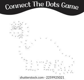 connect the dots Numbers game, education dot to dot game for kids
