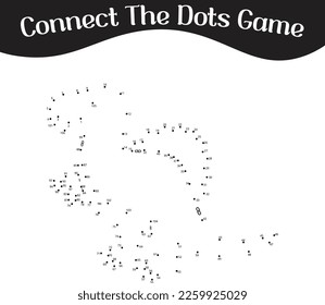 connect the dots Numbers game, education dot to dot game for kids