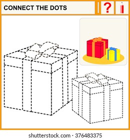 Connect the dots, preschool exercise task for kids, great gifts.