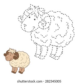 Connect the dots (sheep)