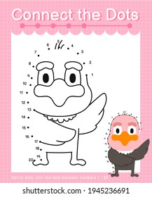 Connect the dots vulture dot to dot games for children counting number 1 to 20