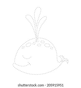 Connect the dots (whale)