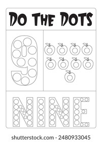In den Arbeitsblättern von Connect Dots werden Schlüsselfähigkeiten wie das Zählen der Punkte, das Verbinden der Punkte und das Bilden verschiedener Formen und Buchstaben beschrieben.
