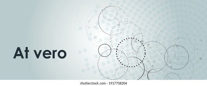 Connect dotted circle in abstract style. Graphic design template. Abstract geometric background. Graphic pattern. Dots texture. Future technology