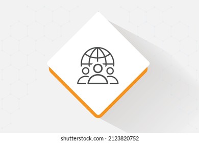 connect employee volunteers icon vector design