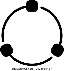 Conectar el icono de glifo Ilustración Vector