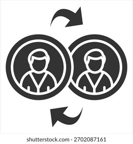 Conectar Ilustración vectorial de icono de glifo