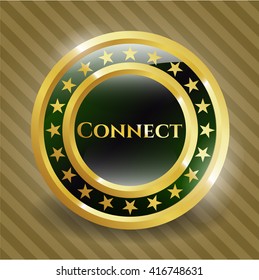Connect golden emblem