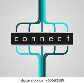 Connect / Graphic Element (version 6) | EPS10 Vector