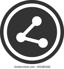 Connect icon , circle sign design