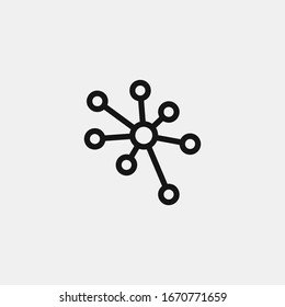 Connect icon logo design. simple flat vector illustration