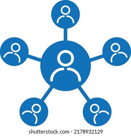 Connect Icon Teamwork Icon Vector Stock Vector (Royalty Free ...