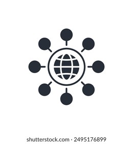 connect icon. vector.Editable stroke.linear style sign for use web design,logo.Symbol illustration.