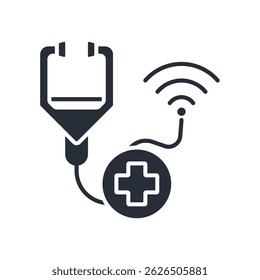 connect icon. vector.Editable stroke.linear style sign for use web design,logo.Symbol illustration.