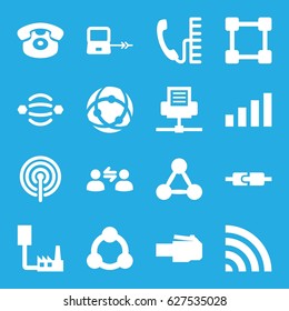Connect icons set. 