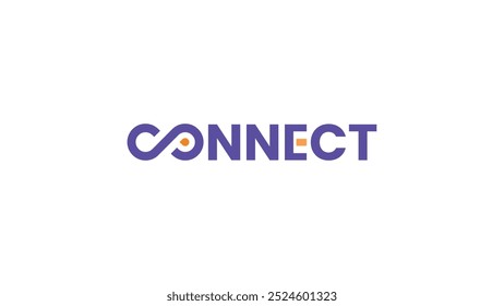 connect Infinity Logo template vector illustration icon element