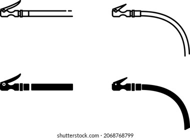 icono de conexión de inflado, ilustración vectorial