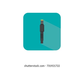 connect  inter net line.Icon symbol isolated on white background. Vector illustration.