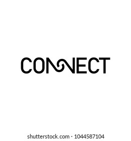 Connect Logo Design Stock Vector (Royalty Free) 1197083671 | Shutterstock