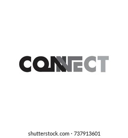 Connect Letter Logo Design Vector Stock Vector (Royalty Free) 737913601 ...