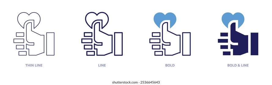Connect like icon in 4 different styles. Thin Line, Line, Bold, and Bold Line. Duotone style. Editable stroke.
