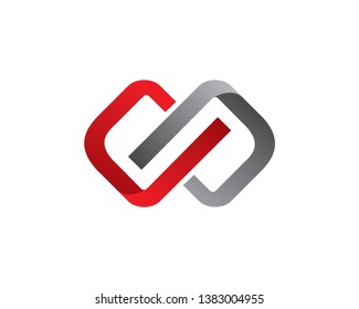 Connect Line Logo Template, Icon, Symbol