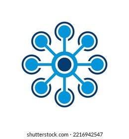 El logotipo de conexión se puede utilizar para iconos, signos, logotipos, etc.