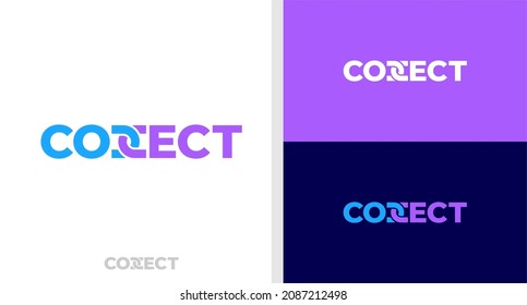 CONNECT LOGO CHAIN TECHNOLOGY EDITABLE