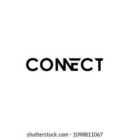 Connect Logo Design Stock Vector (Royalty Free) 1197083671 | Shutterstock