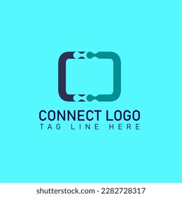 Connect logo design, Connect logo new concept design
