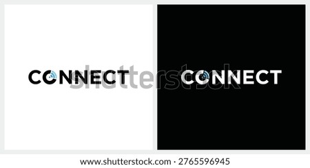 connect logo design, signal logo symbol icon