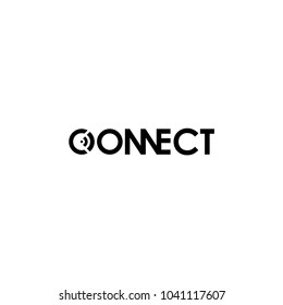 Connect Logo Design Template. C Signal icon template. Modern Networking Logo Design.