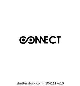 Connect Logo Design Template. Chain Connect Icon Design.