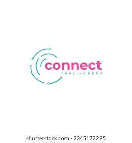 Connect Logo Design Template Element.