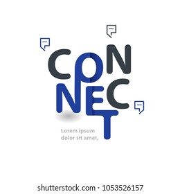 Connect Logo Design Template Elements
