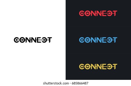 Connect Logo Design Template Elements