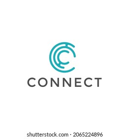 Connect Logo Design Template Idea Stock Vector (Royalty Free ...