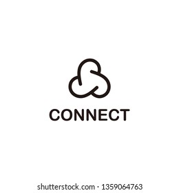 Connect Logo Design Template. Technology Logo.