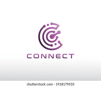 Connect Logo Digital Logo Creative Logo Stock Vector (Royalty Free ...