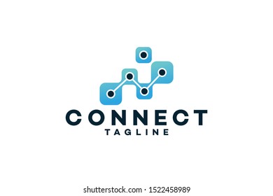 Connect Logo Icon Vector Isolated Stock Vector (Royalty Free ...