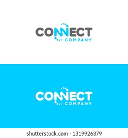 Connect Logo Template Stock Vector (Royalty Free) 1319926409