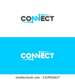 Connect Logo Template Stock Vector (Royalty Free) 1319926409